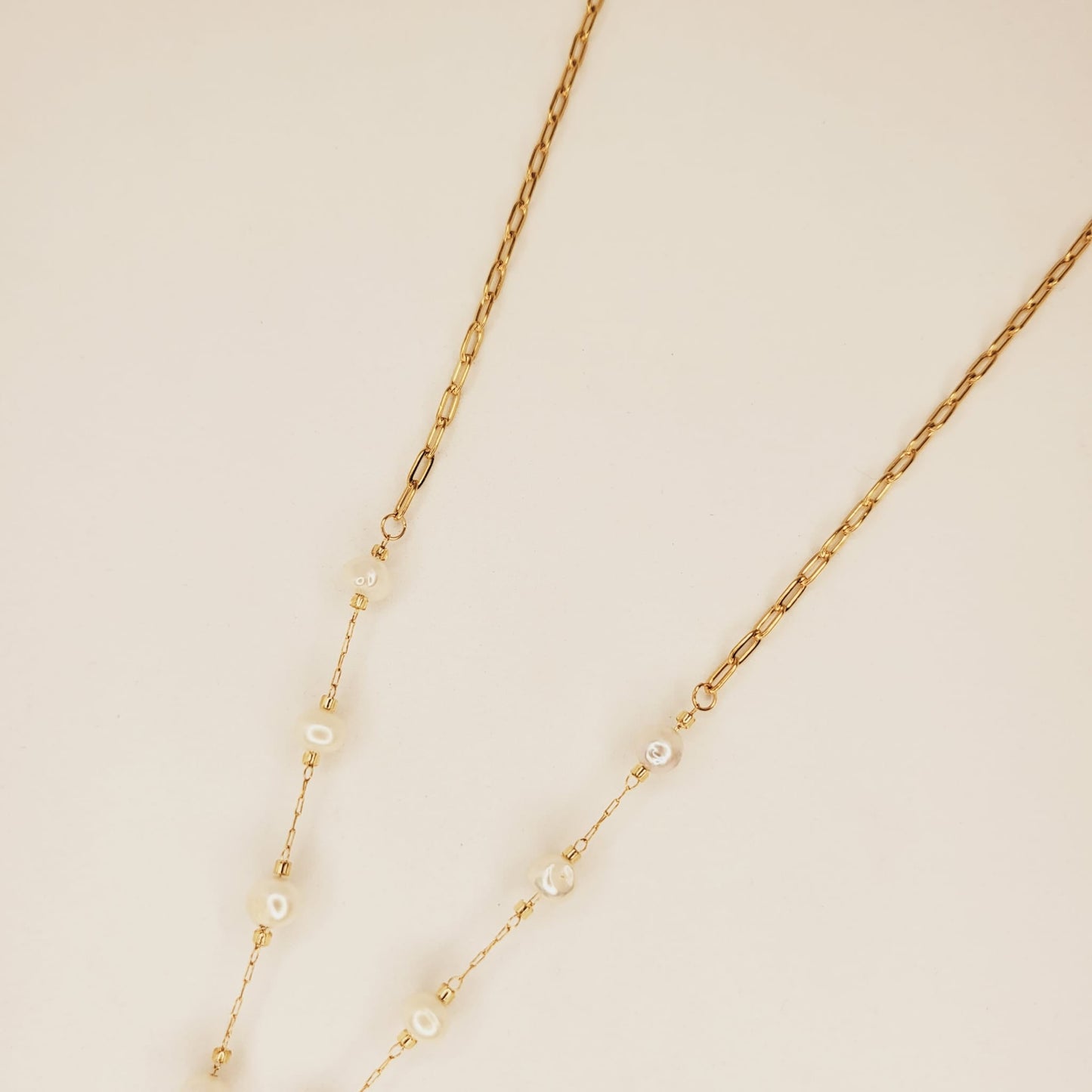 Decade Rosary Necklace with Crystals