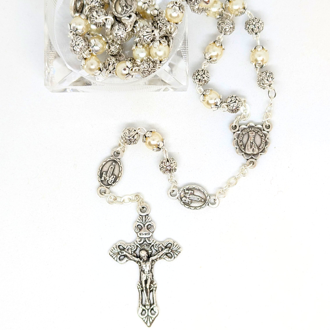 Medals of Fatima Pearl Rosary