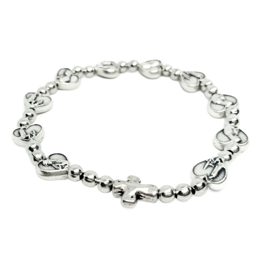 Metal decade Rosary Bracelet - Our Lady of Fatima