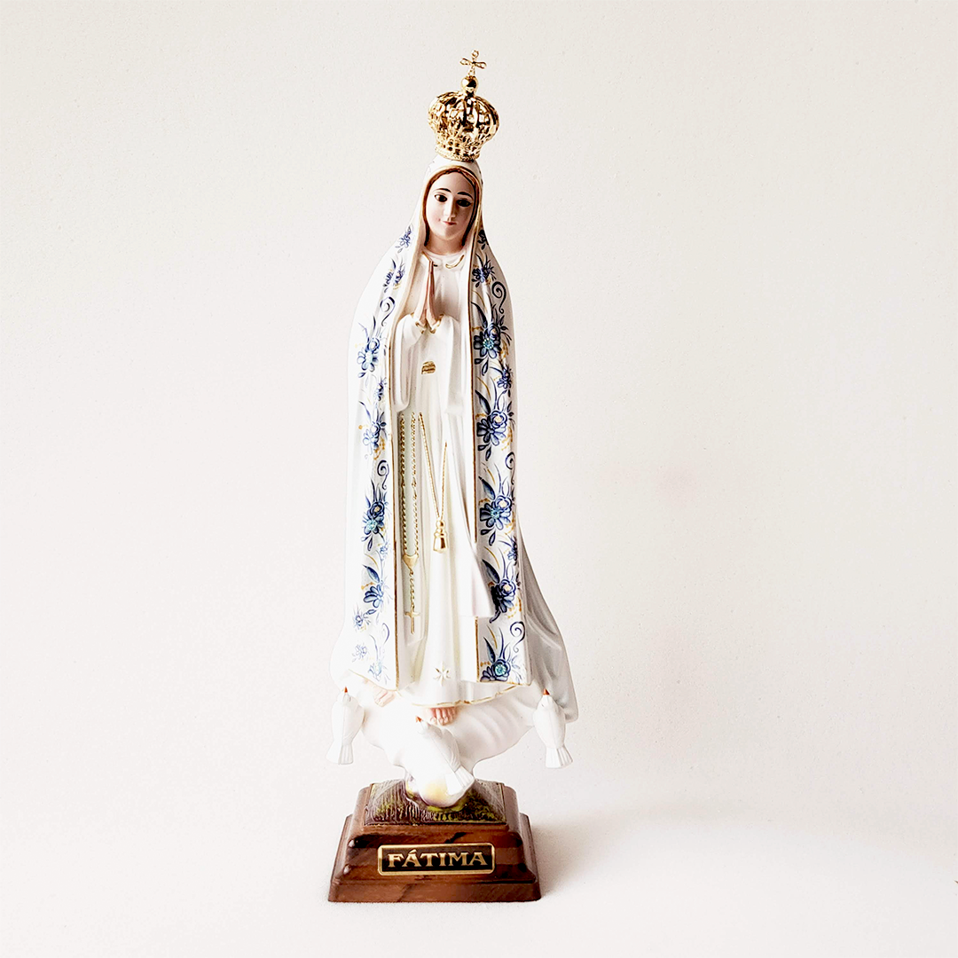 Our Lady of Fatima - Lavender Flowers - 11.8'' | 30cm