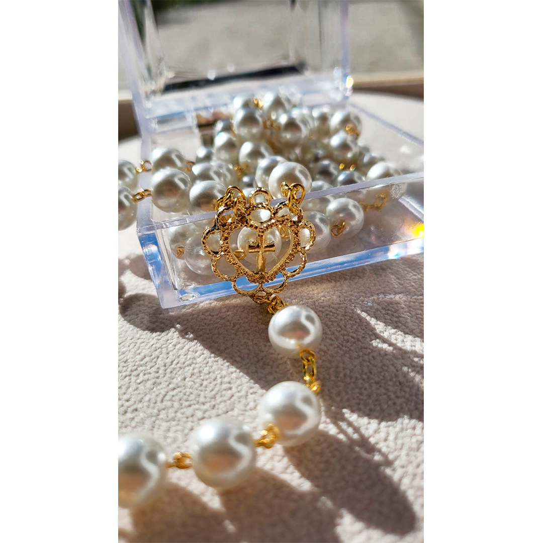 Pearl Glass Rosary