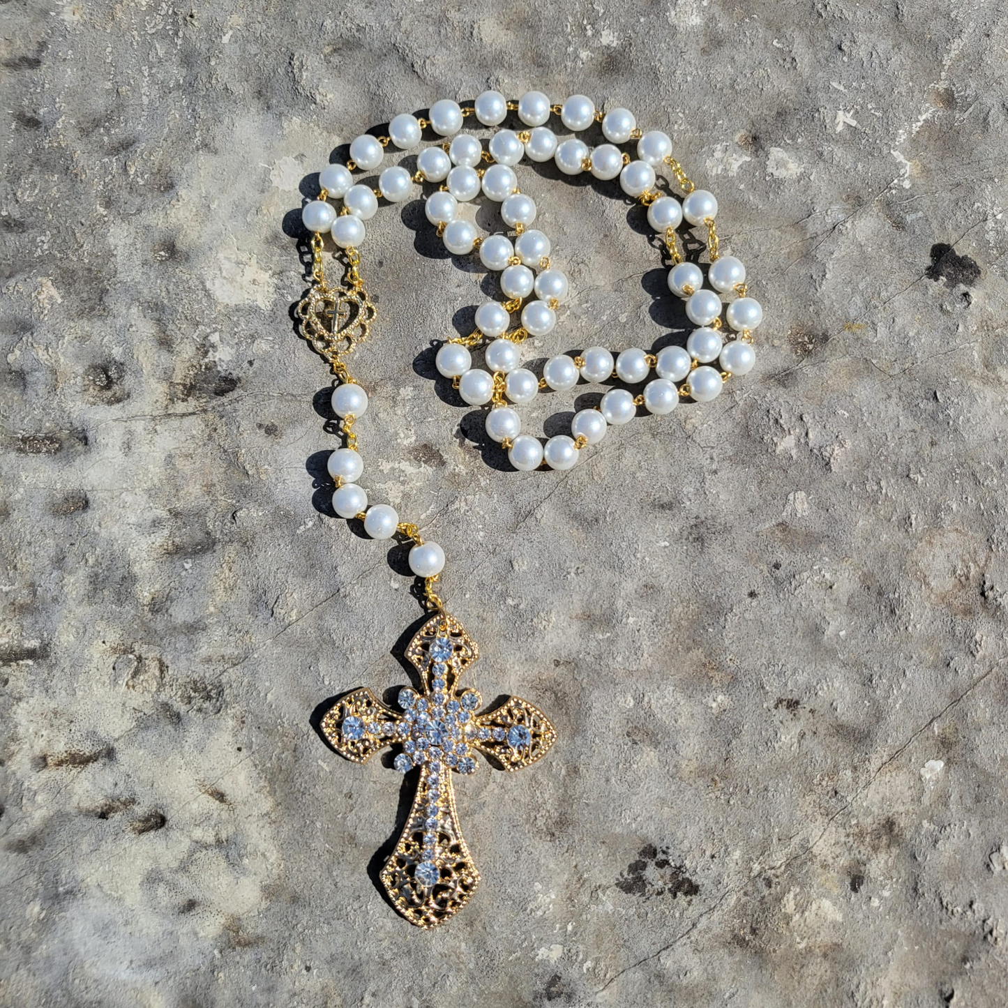 Pearl Glass Rosary