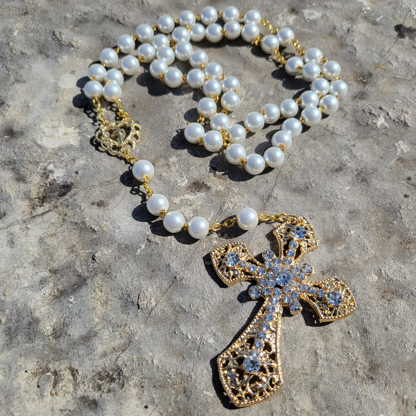 Pearl Glass Rosary