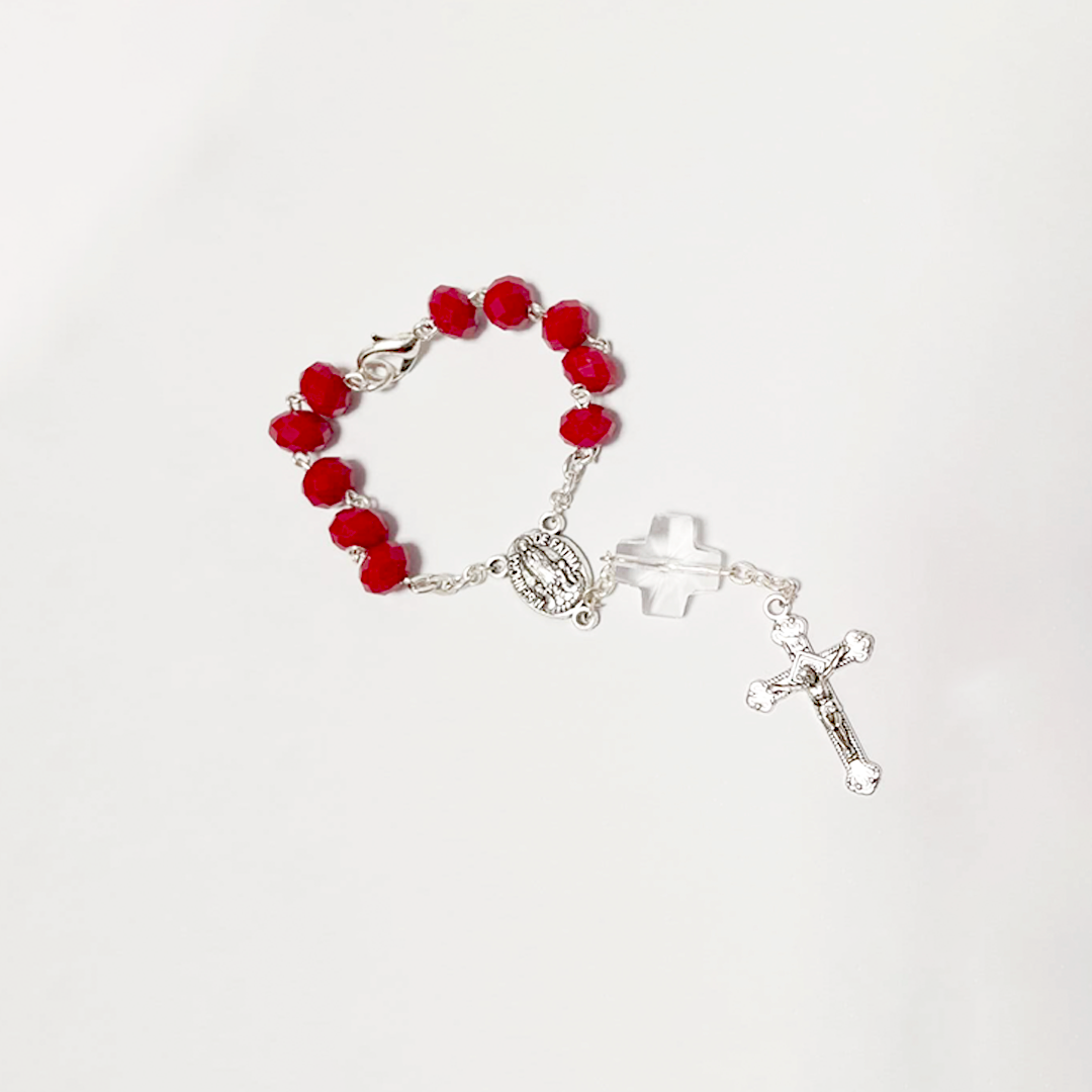 Red Crystal Decade Rosary