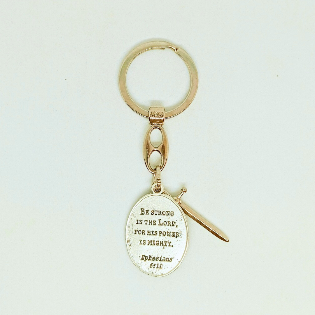 Saint Michael - Metal keychain