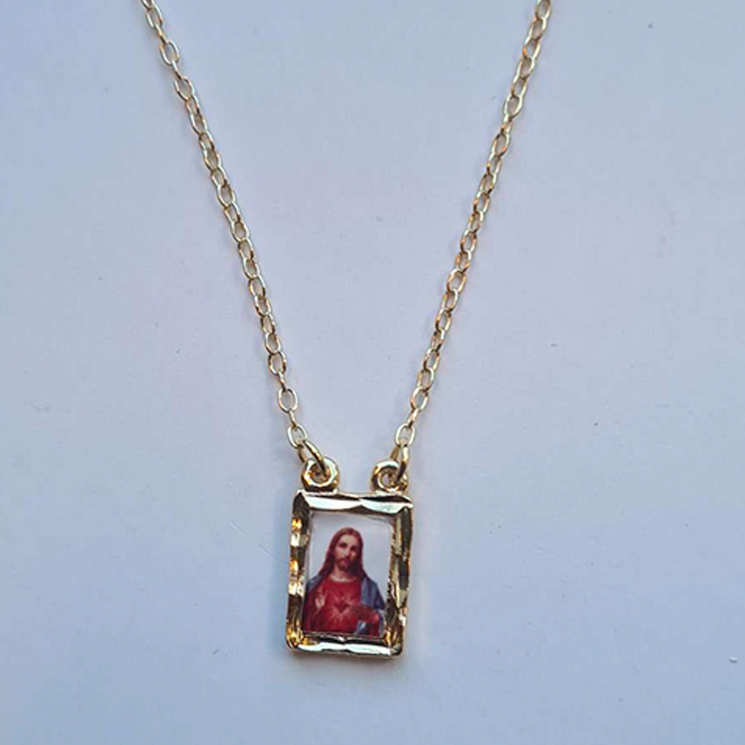 Scapular - Our Lady of Mount Carmel and Sacred Heart of Jesus