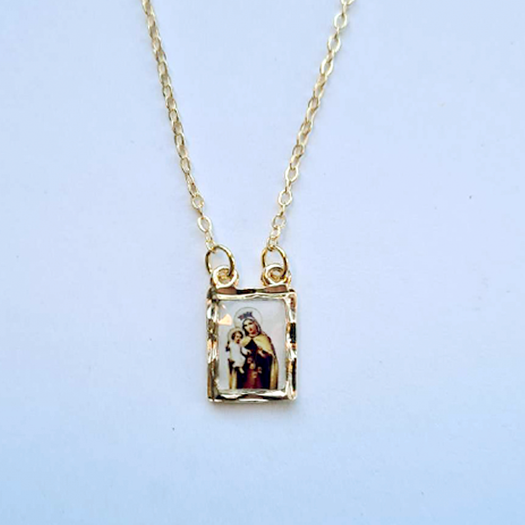 Scapular - Our Lady of Mount Carmel and Sacred Heart of Jesus