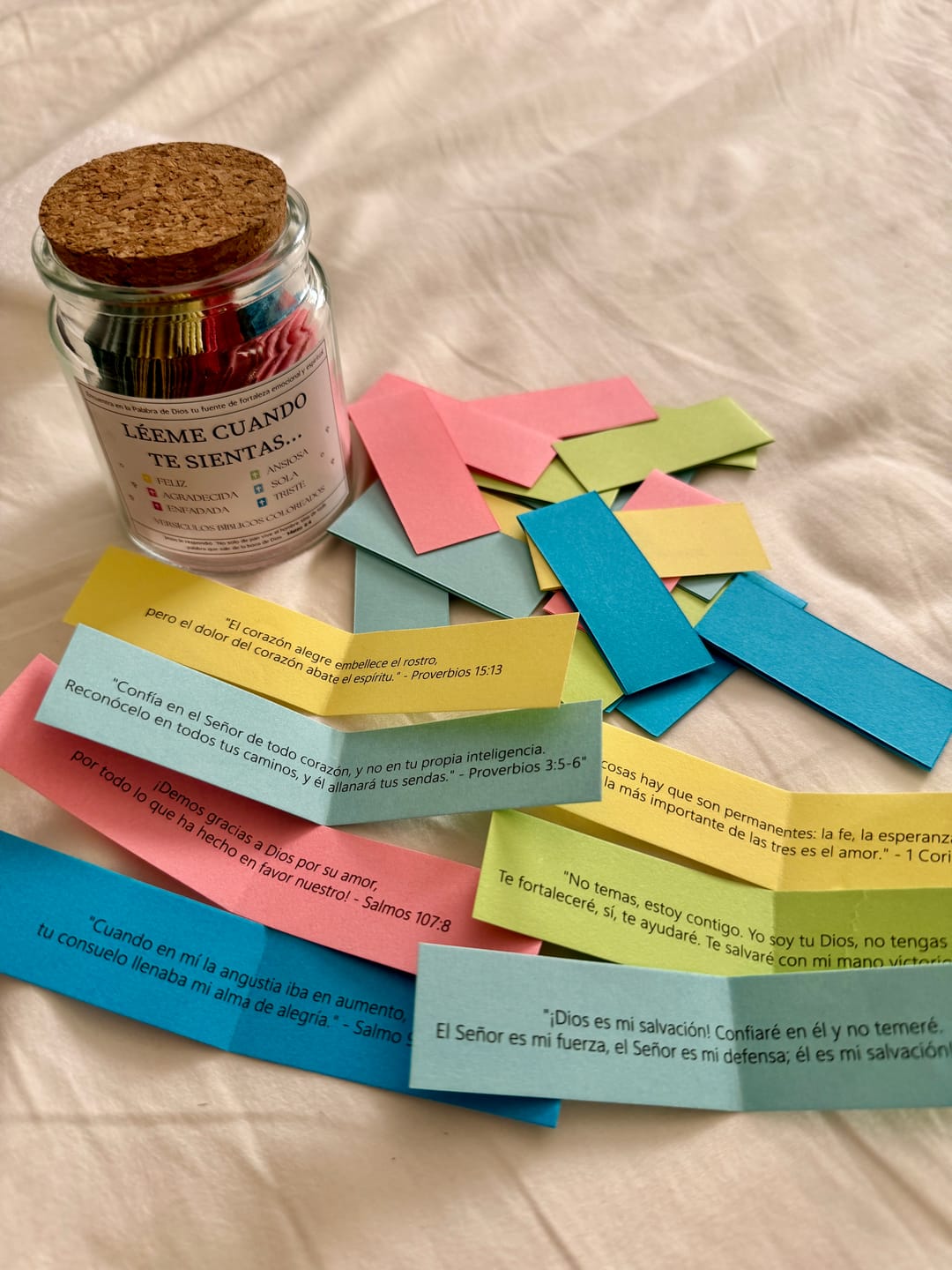 Tarro de Versículos Bíblicos 📜 Perfecto para la Educación