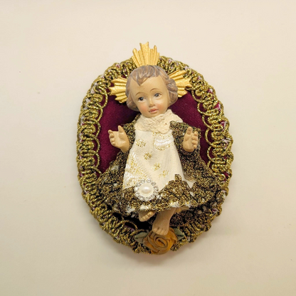 Dressed Baby Jesus with Pillow [Premium] - 3.94'' | 10cm
