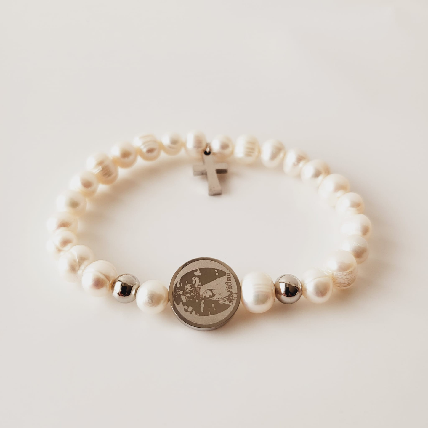 Fresh Water Pearls Bracelet [2 Colors - Stainless Steel]