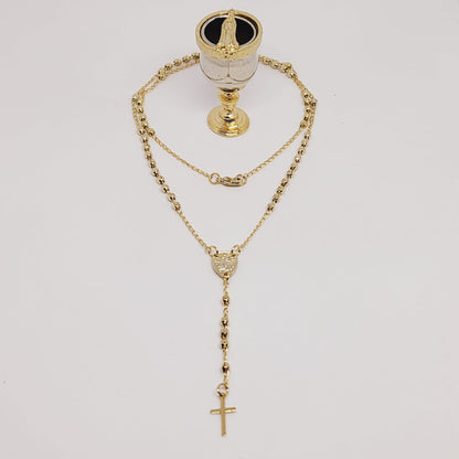 Gold Bath Chalice with Rosary