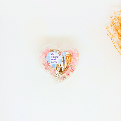 Heart of Jesus and Mary Rosary [Pink]