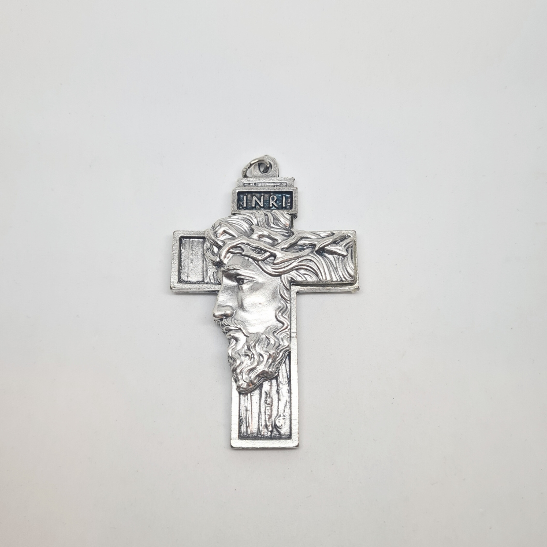 His Face Cross [Silver]
