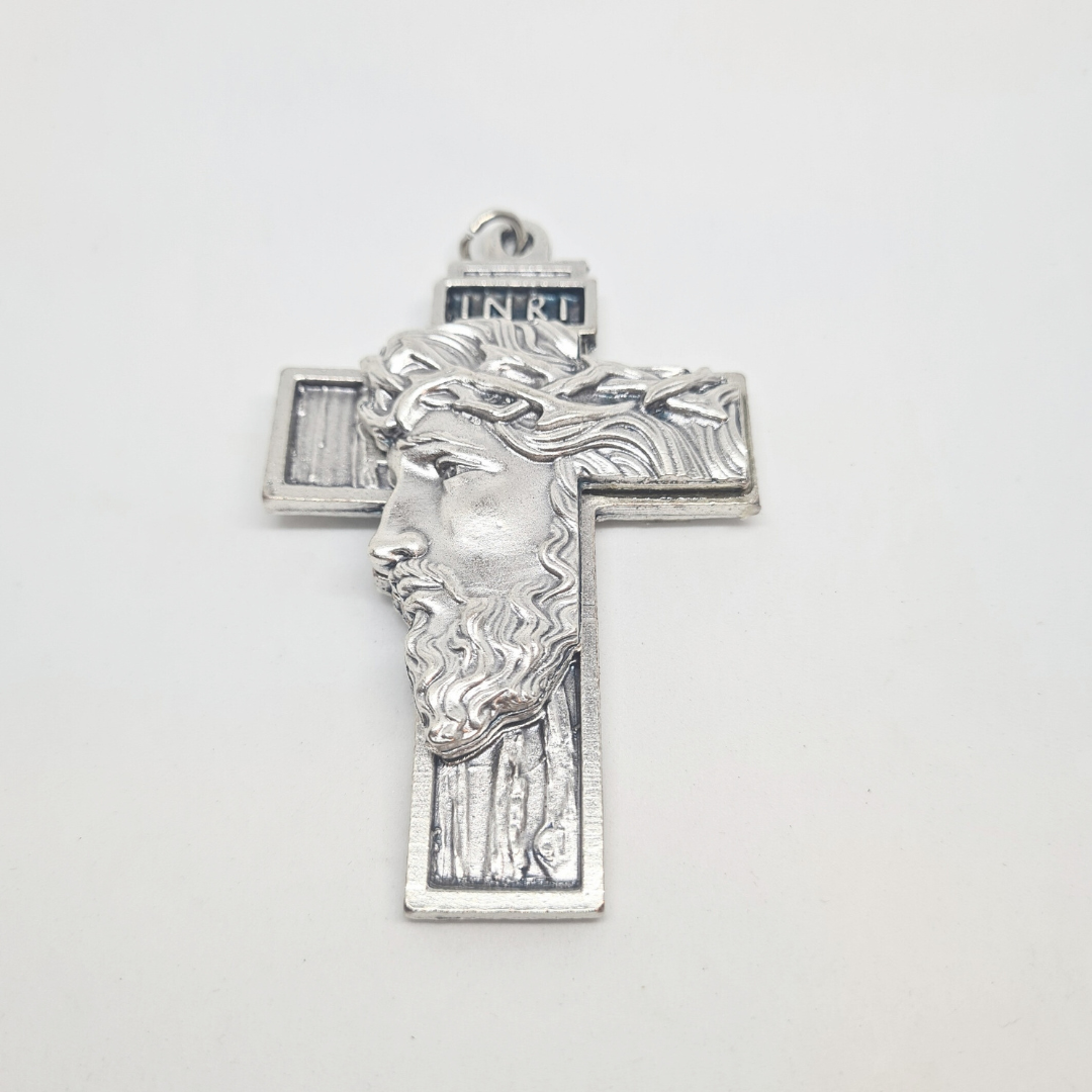His Face Cross [Silver]