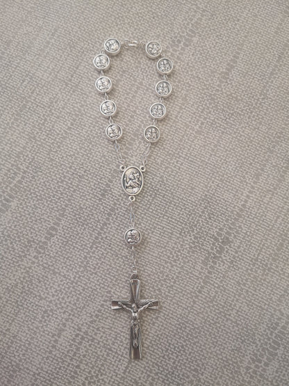 Holy Family Silver Decade Rosary