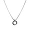 Elegant black necklace [chain length 60cm + 5cm extension chain]]