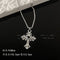 Vintage cross necklace-titanium steel