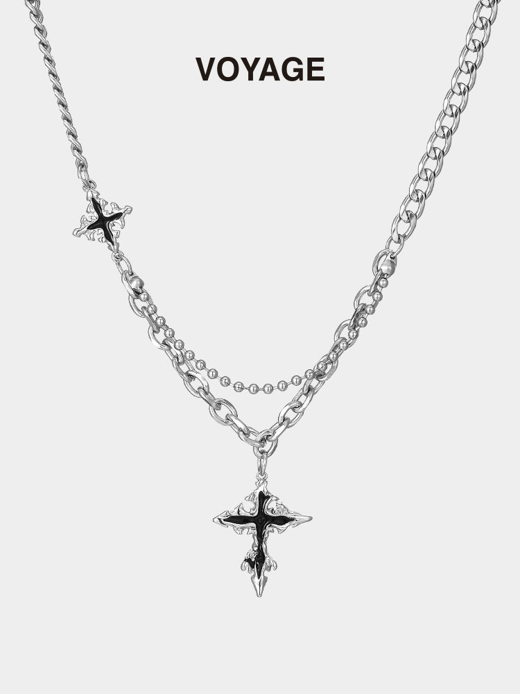 Niche Style Men Fashion Brands Hip Hop Chain Cross Pendant