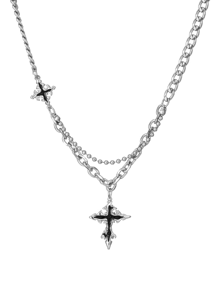 Niche Style Men Fashion Brands Hip Hop Chain Cross Pendant