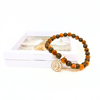 Our Lady of Fatima Bracelet [Natural Stone]