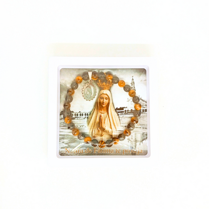 Our Lady of Fatima Bracelet [Natural Stone]