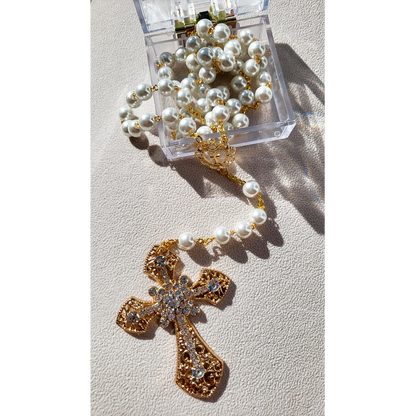 Pearl Glass Rosary