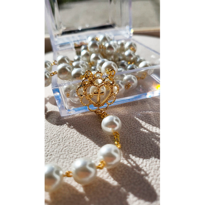 Pearl Glass Rosary