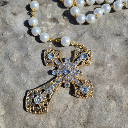 Pearl Glass Rosary
