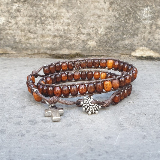 Rosary Bracelet [Brown]