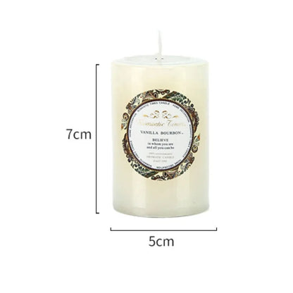 Household Smokeless Column Wax Scented Candles Church Holiday Wedding Scented Birthday Buddhist Candles Home Decoration