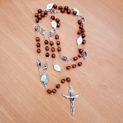 Stations of the Cross Wood Rosary