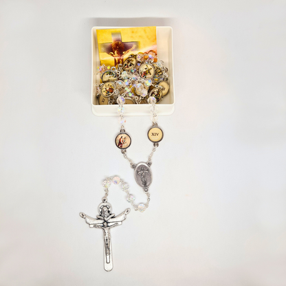 Stations of the Cross Crystal Rosary [NEW]