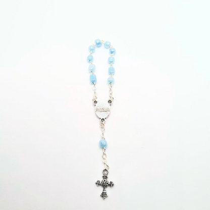 Statue - Light Blue Decade Rosary