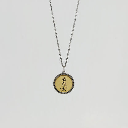 Set - Necklace + Bracelet - Our Lady of Fatima [Sterling Silver]