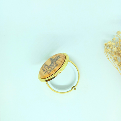 Wood - Pill / Rosary / Wafer Box - Apparitions of Our Lady of Fatima