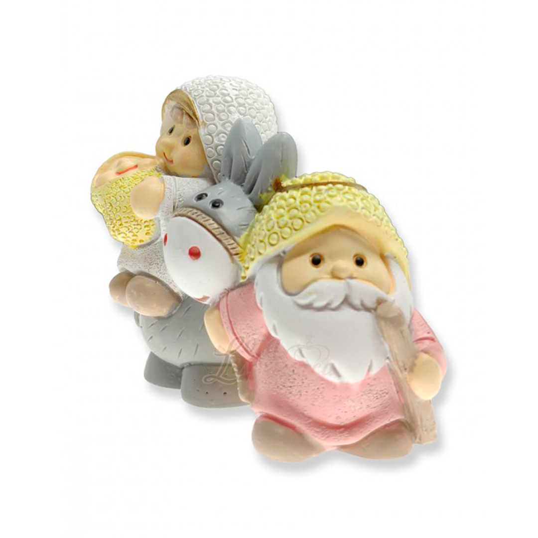 Colored Nativity Set - Flight to Egypt | 3.35'' | 8.5cm