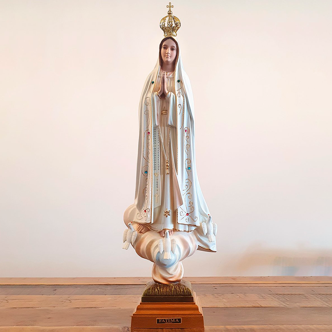 Official Our Lady of Fatima w/ 3 Little Shepherds Praying