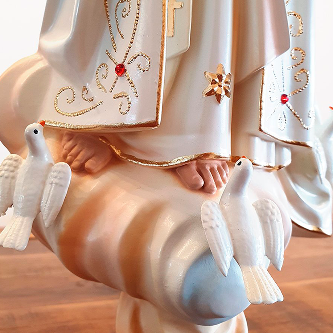 Official Our Lady of Fatima w/ 3 Little Shepherds Praying