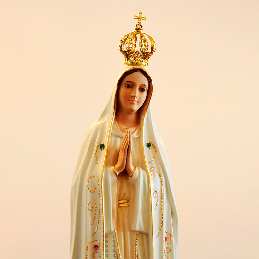 Official Our Lady of Fatima w/ 3 Little Shepherds Praying